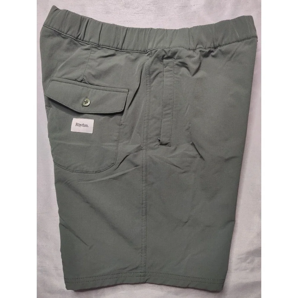 RYHTHM Men Size 32 Green Nylon‎ Stretch 7
